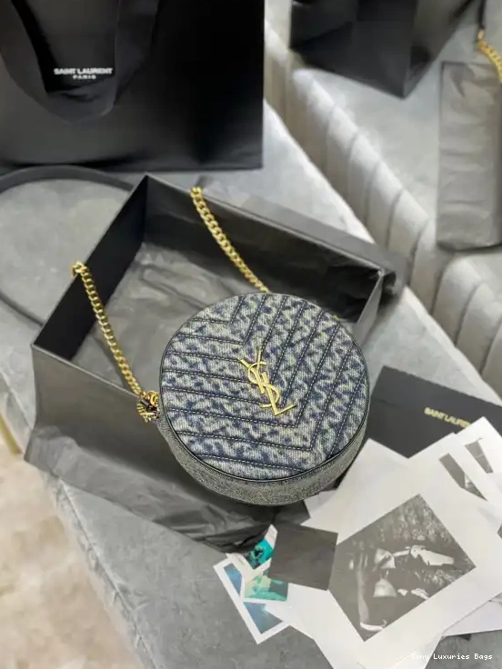 Tony Luxuries VINYLE ROUND CAMERA BAG YSL 0626